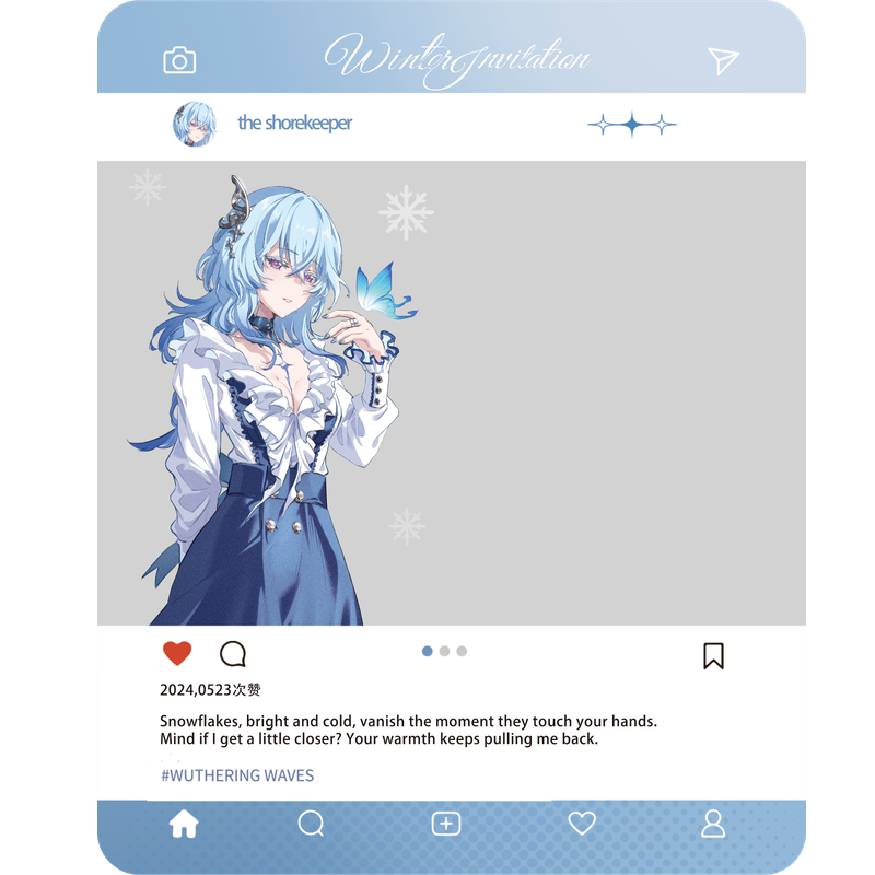 [Wuthering Waves] Winter Invitation Clear Card / The Shorekeeper
