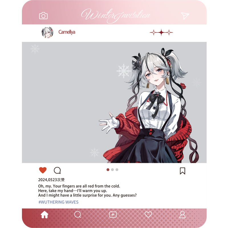 [Wuthering Waves] Winter Invitation Clear Card / Camellya