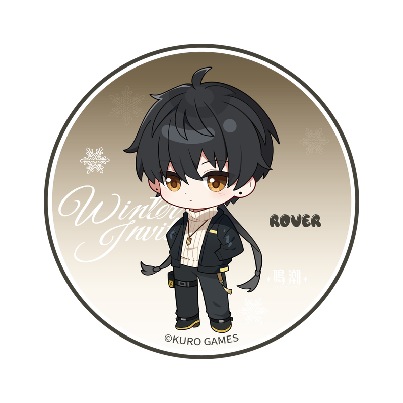 [Wuthering Waves] Winter Invitation Chibi Character Acrylic Coaster / Rover