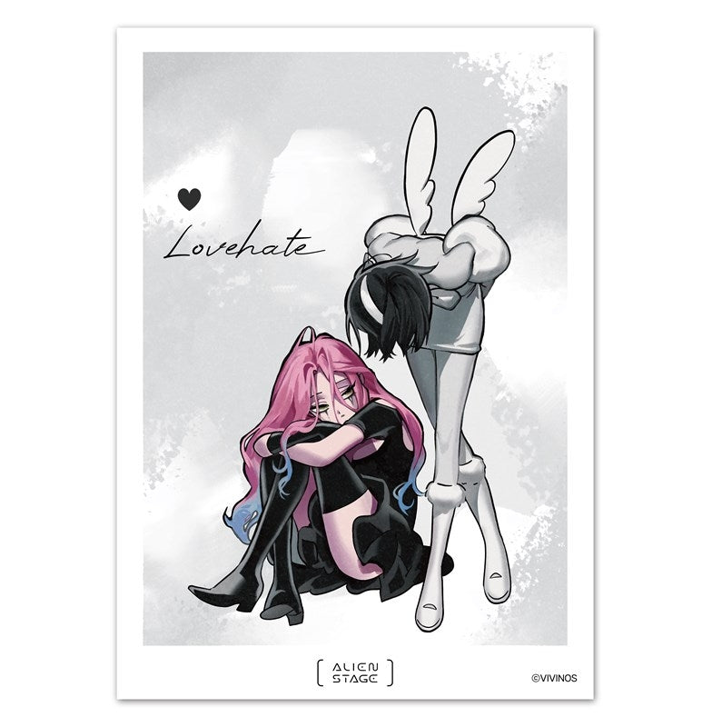 (Goods - Artboard) Alien Stage Illustration Artboard DLC: Love Hate Mizi & Sua