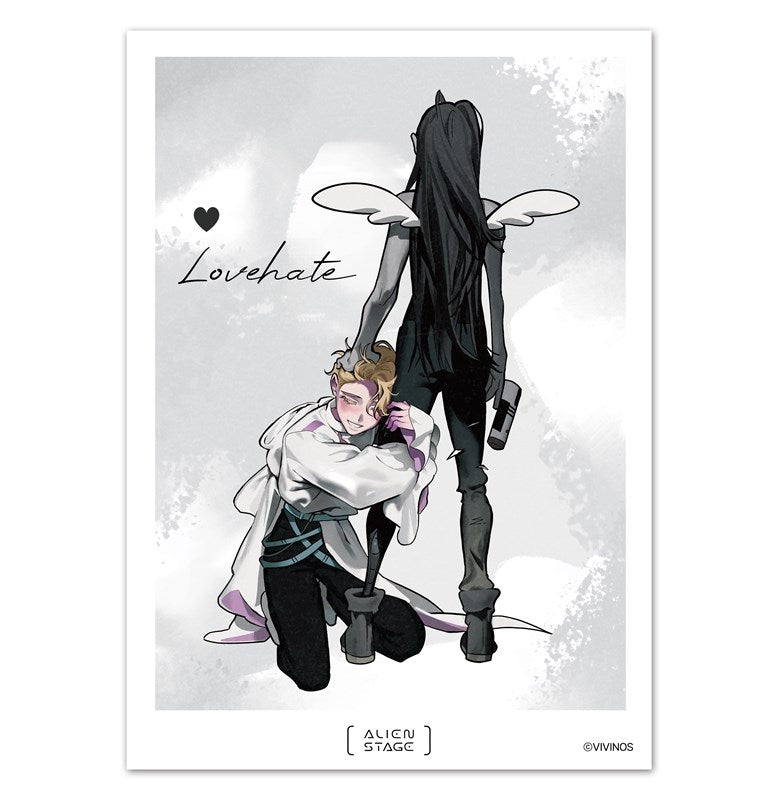 (Goods - Artboard) Alien Stage Illustration Artboard DLC: Love Hate Hyuna & Luka