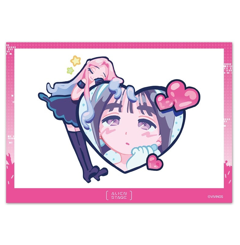 (Goods - Artboard) Alien Stage Illustration Artboard DLC: Fruity Heart Mizi & Sua