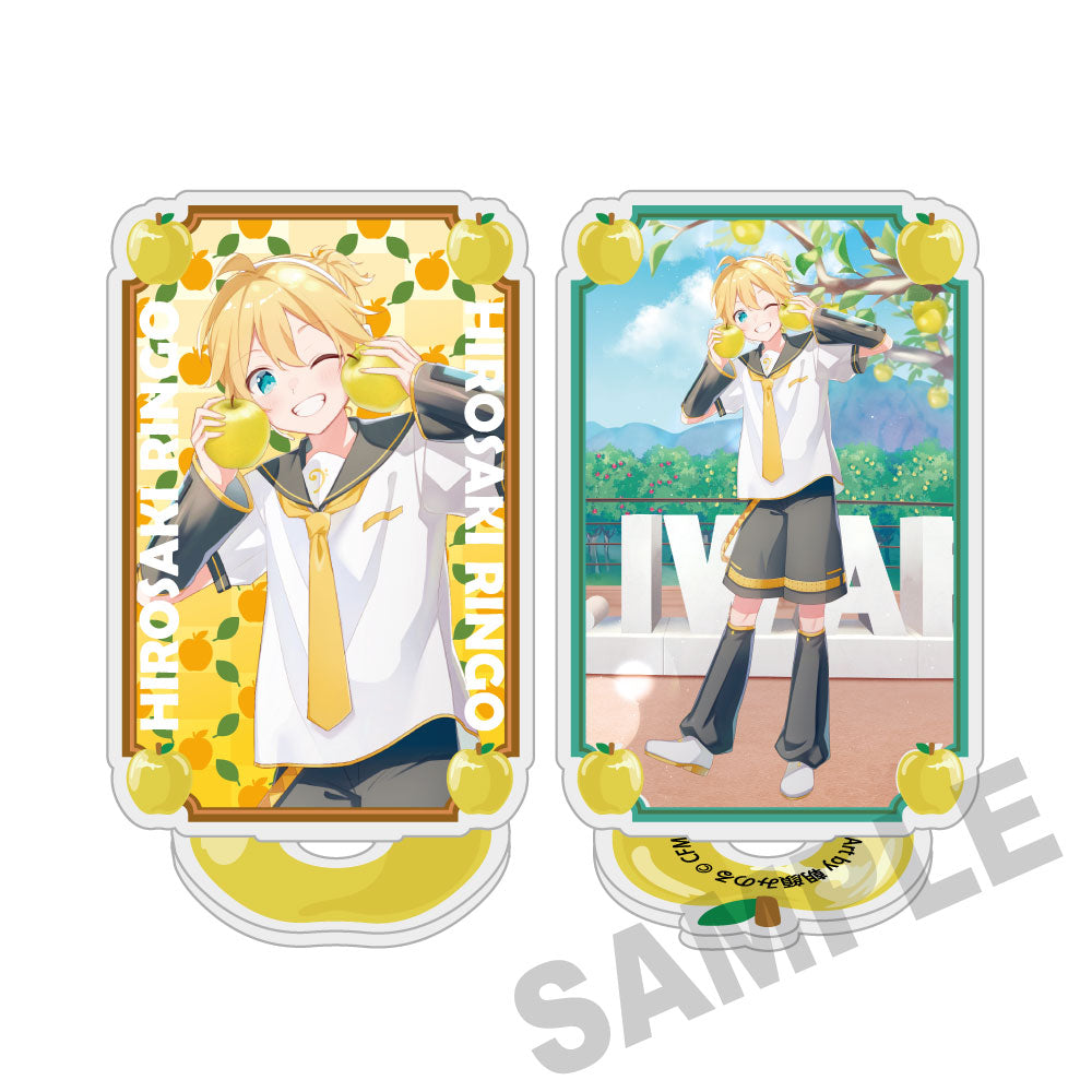 (Goods - Acrylic Stand) Hatsune Miku × Hirosaki Apple Pirouette Acrylic Stand Kagamine Len - Art by Asagao Minoru