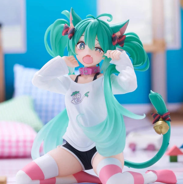 (Non-Scale Figure) Vocaloid Desktop Cute Hatsune Miku: Cat Ear T-Shirt Ver.