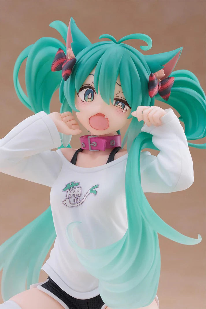 (Non-Scale Figure) Vocaloid Desktop Cute Hatsune Miku: Cat Ear T-Shirt Ver.