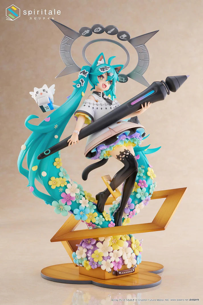 (1/7 Scale Figure) Vocaloid Spiritale Hatsune Miku × Naoki Saito My Figure Making! - The Painter Ver
