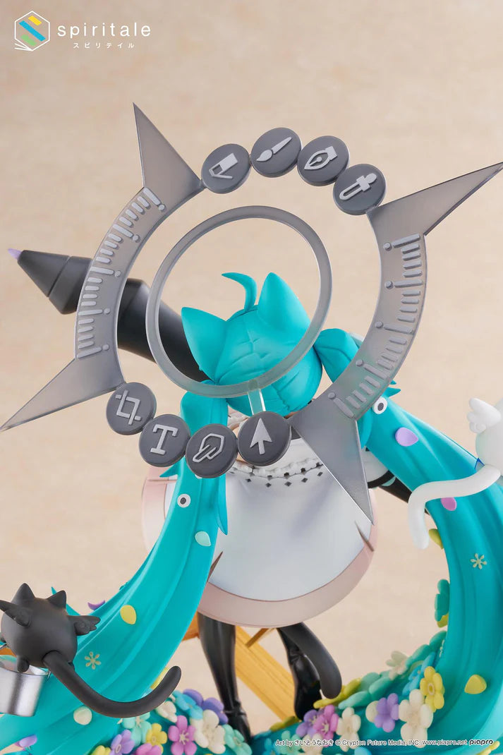 (1/7 Scale Figure) Vocaloid Spiritale Hatsune Miku × Naoki Saito My Figure Making! - The Painter Ver