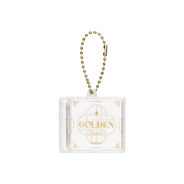 (Goods - Accessory) KPOP Demon Hunters Mini CD Keyring_Golden