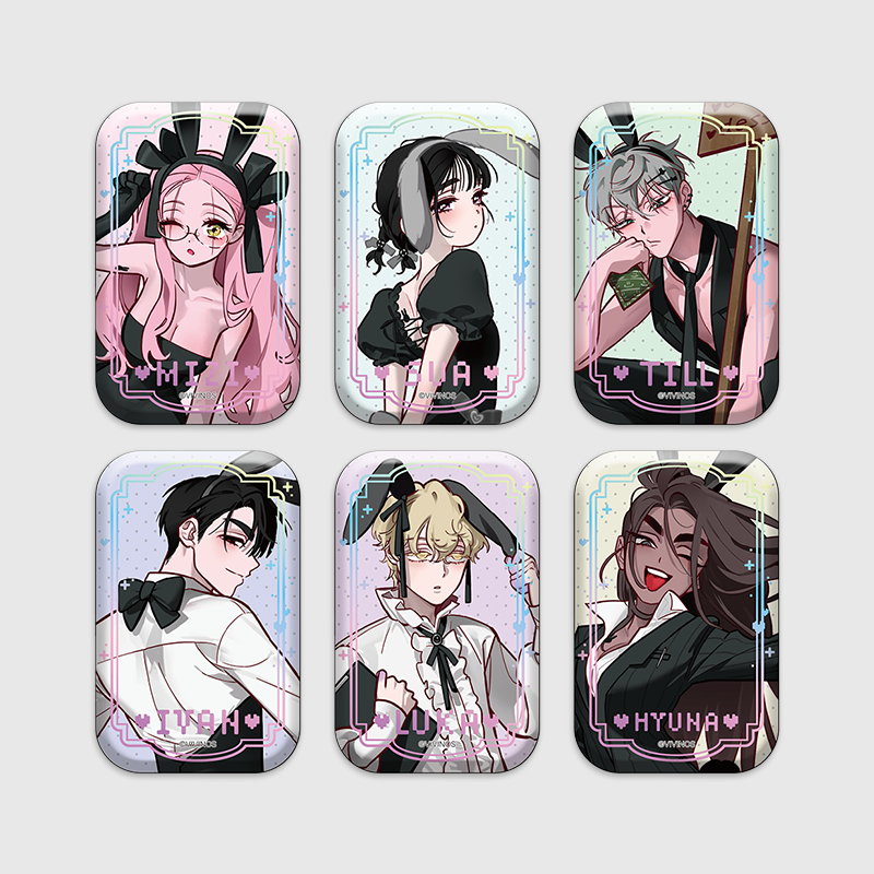 (Goods - Badge) Alien Stage Baniste Square Button Badge (Blind Box -Single)