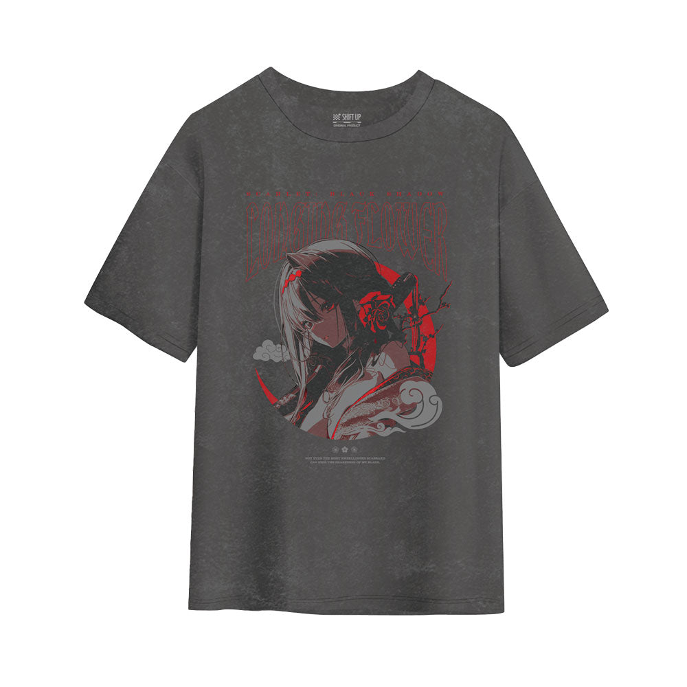 (Goods - Apparel) GODDESS OF VICTORY: NIKKE T-Shirt Scarlet: Black Shadow