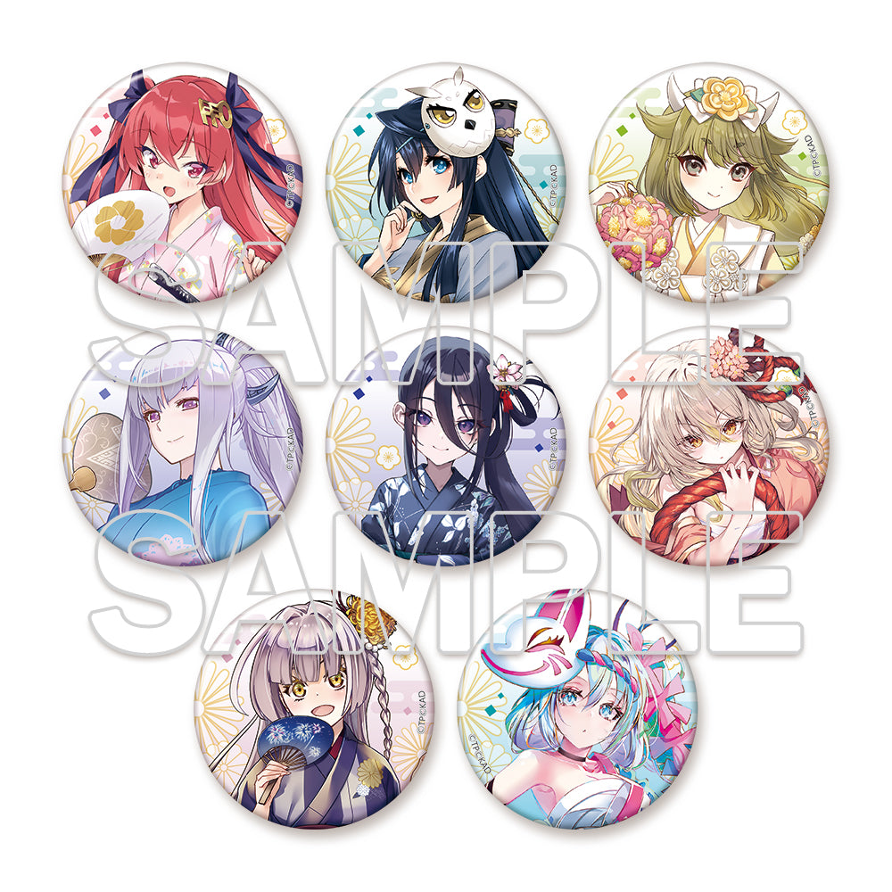 (Goods - Badge) Tenka Hyakken 10th Anniversary Tradable Tin Badge (Total of 8 Types)(Blind Box - Single)