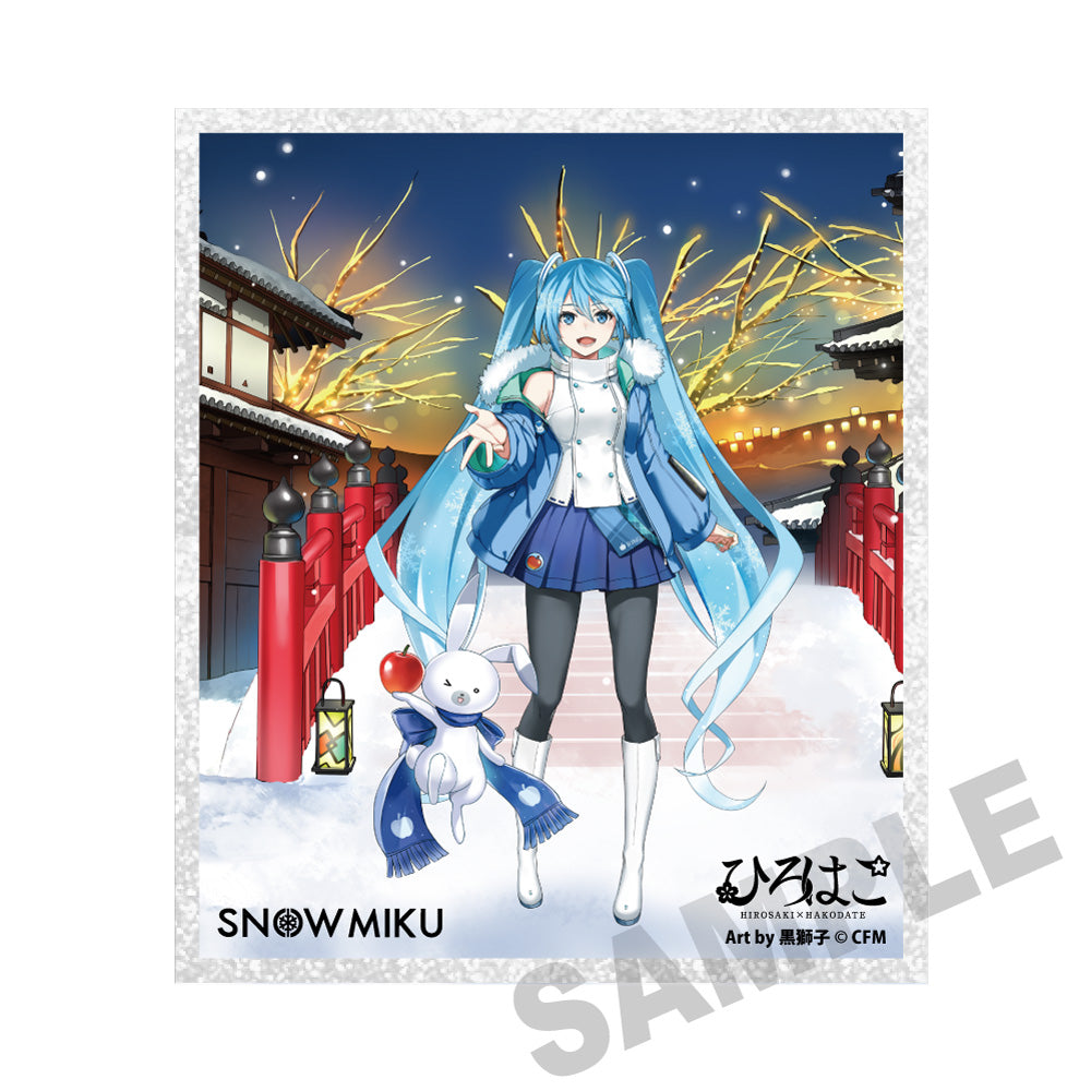(Goods - Art) Snow Miku x Hirohako Acrylic Art Board Hirosaki Snow Miku - Art by Kurojishi