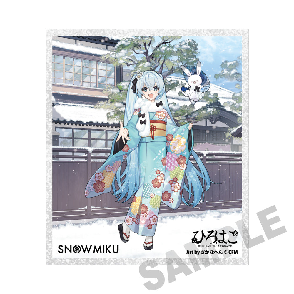 (Goods - Art) Snow Miku x Hirohako Acrylic Art Board Hakodate Snow Miku - Art by Sakanahen