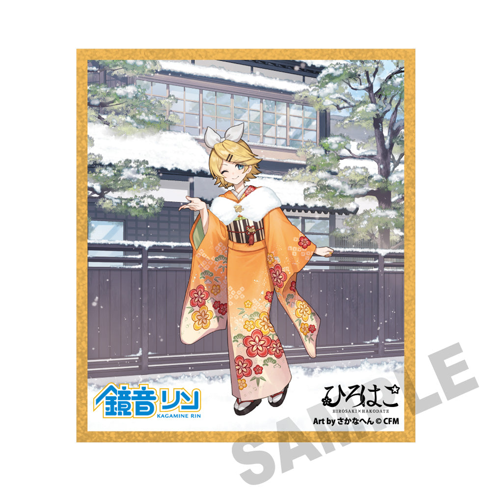 (Goods - Art) Snow Miku x Hirohako Acrylic Art Board Hakodate Kagamine Rin - Art by Sakanahen