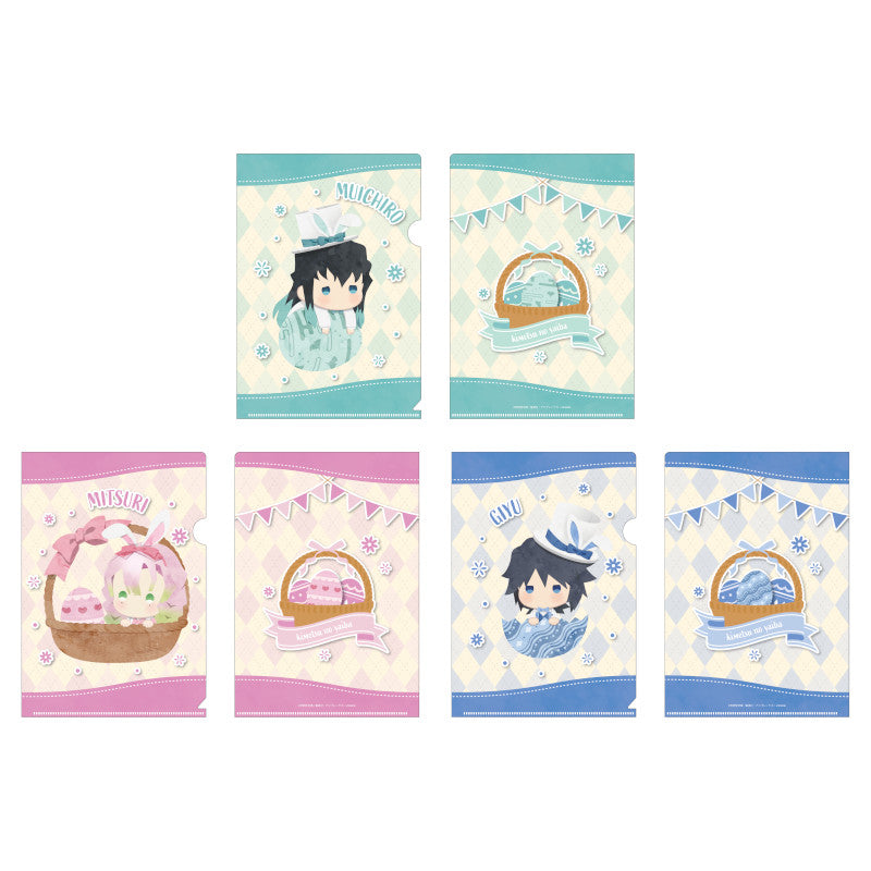 (Goods - Clear File) Demon Slayer: Kimetsu no Yaiba A5 Clear File Set (3 Pieces) – D