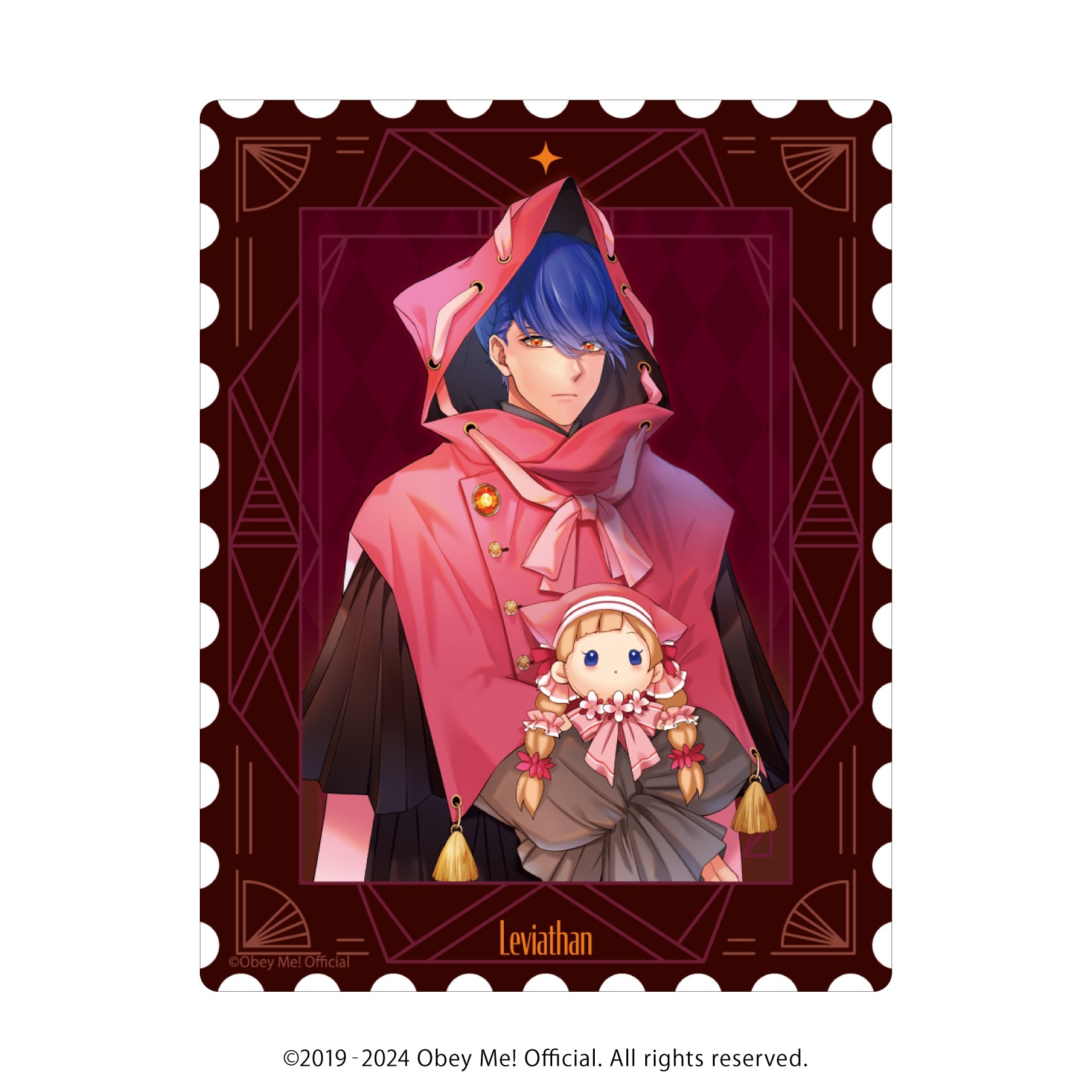 [Obey Me!] Acrylic Card 02 - Valentine Ver. (feat. Exclusive Art) (Blind Box -Single)