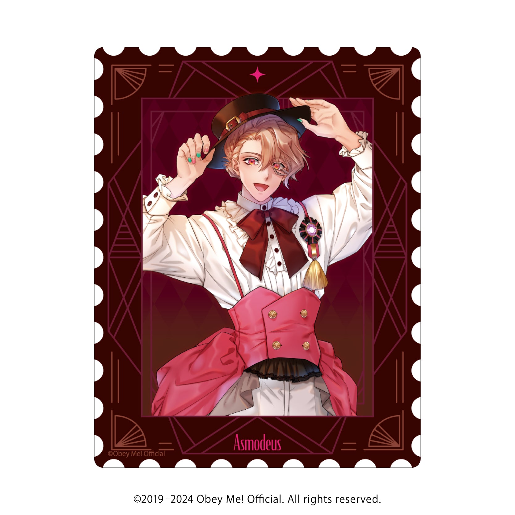 [Obey Me!] Acrylic Card 02 - Valentine Ver. (feat. Exclusive Art) (Blind Box -Single)