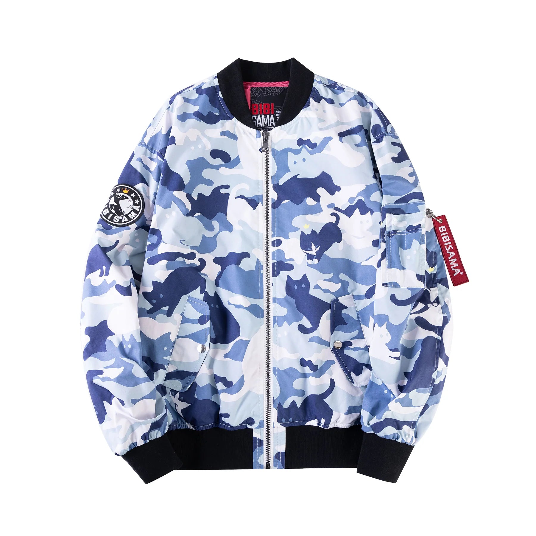 (Goods - Apparel) Bibisama Bomber Jacket Cat'mouflage Arctic Camo
