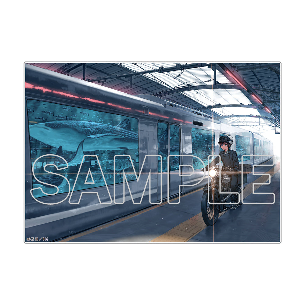 (Goods - Acrylic Stand) Kino's Journey -the Beautiful World- 25th Anniversary Acrylic Illustration Plate - C - Station