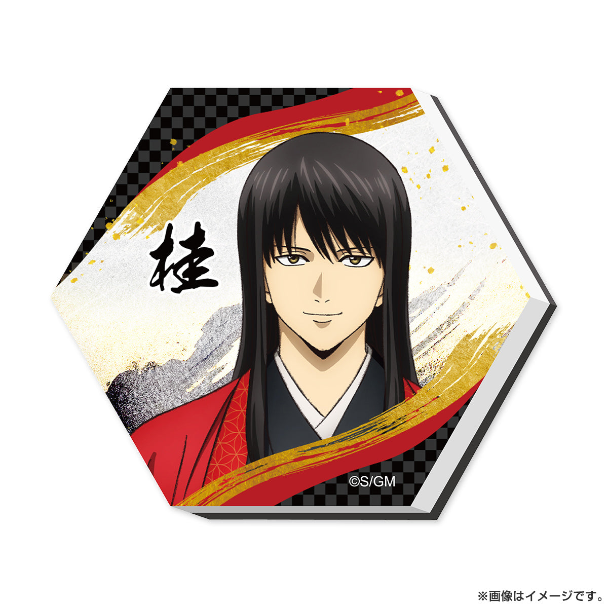 (Goods - Stationaries) Gintama: Yoshiwara in Flames Hexagon Tile Magnet