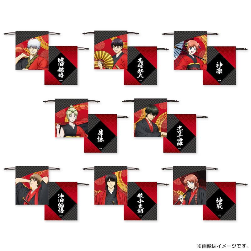 (Goods - Bag) Gintama: Yoshiwara in Flames Trading Drawstring Bag (Blind Box -Single)