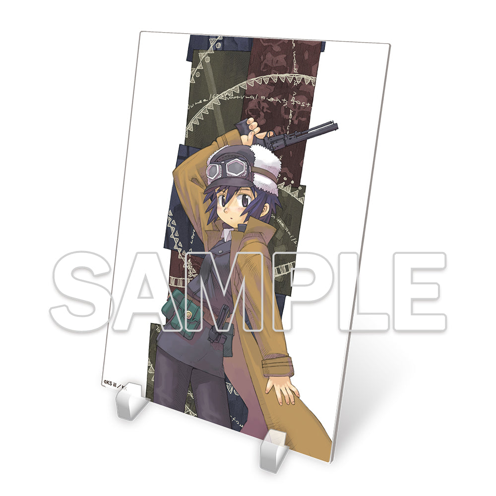 (Goods - Acrylic Stand) Kino's Journey -the Beautiful World- 25th Anniversary Acrylic Illustration Plate - D - Former Pocket Edition Cover I