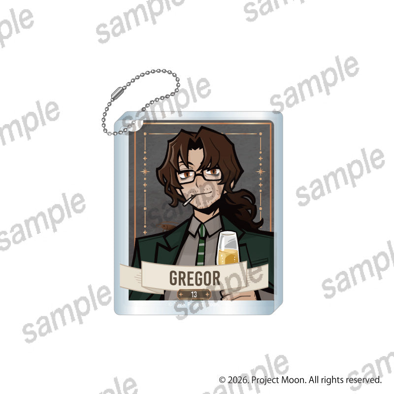 (Goods - Keychain) Limbus Company Karaoke Maneki Neko Acrylic Block Keychain Gregor