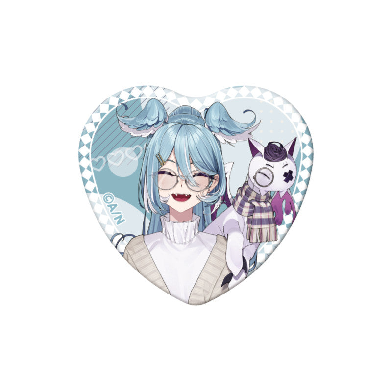 (Goods - Badge) NIJSANJI EN Heart-Shaped Can Badge (28 Types)