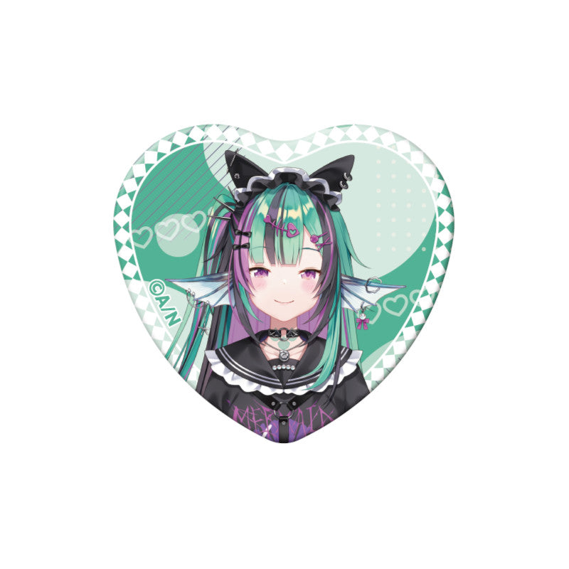 (Goods - Badge) NIJSANJI EN Heart-Shaped Can Badge (28 Types)