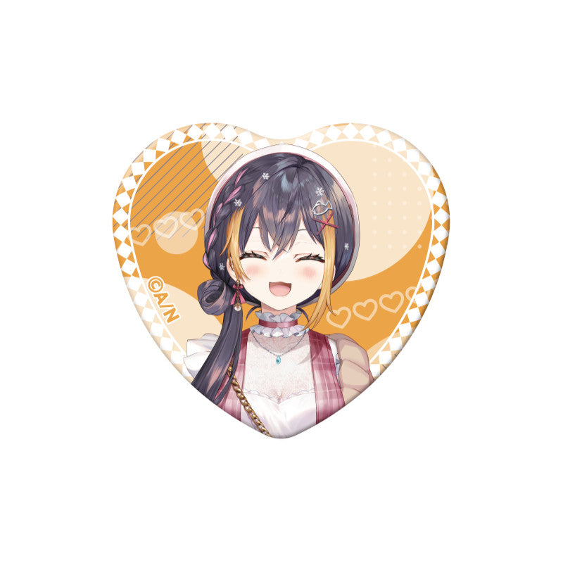 (Goods - Badge) NIJSANJI EN Heart-Shaped Can Badge (28 Types)