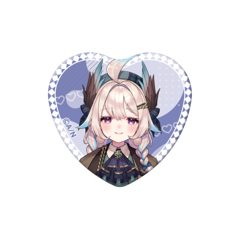 (Goods - Badge) NIJSANJI EN Heart-Shaped Can Badge (28 Types)