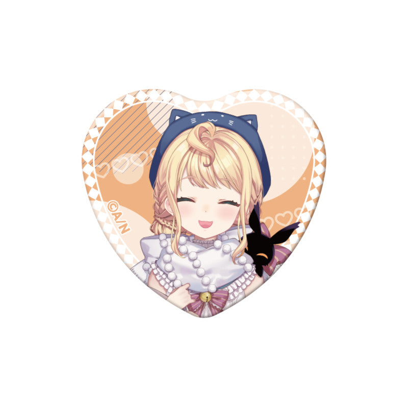 (Goods - Badge) NIJSANJI EN Heart-Shaped Can Badge (28 Types)