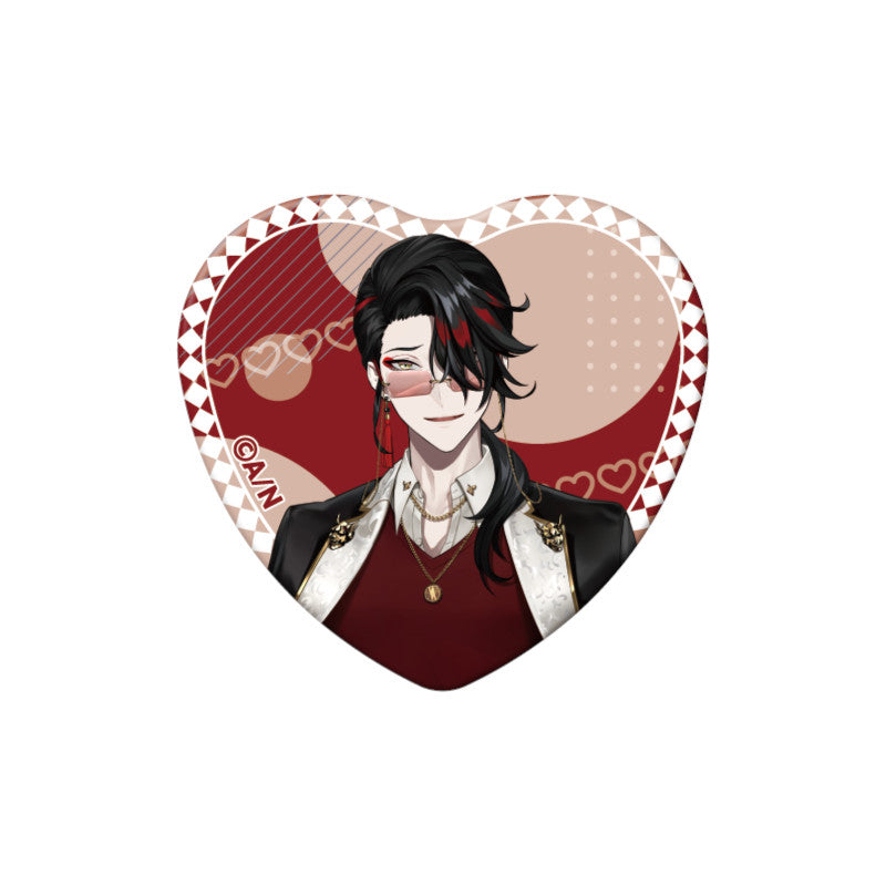 (Goods - Badge) NIJSANJI EN Heart-Shaped Can Badge (28 Types)