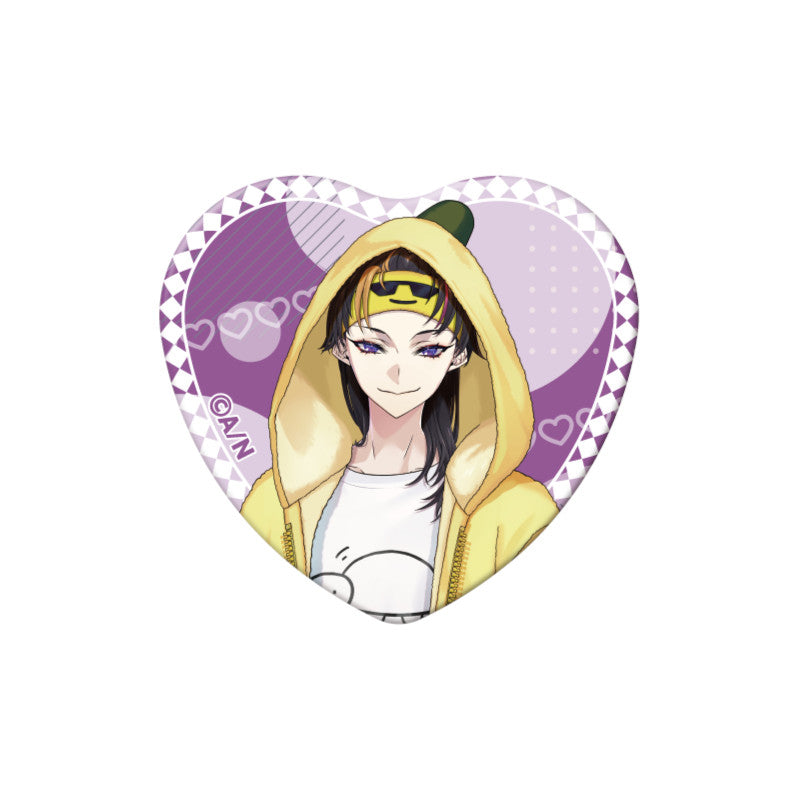(Goods - Badge) NIJSANJI EN Heart-Shaped Can Badge (28 Types)