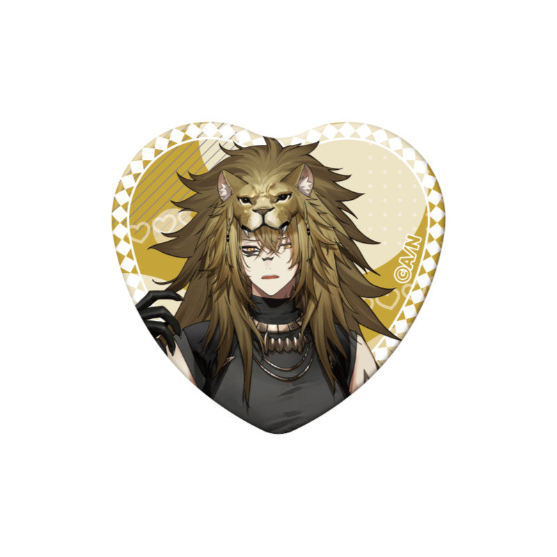 (Goods - Badge) NIJSANJI EN Heart-Shaped Can Badge (28 Types)