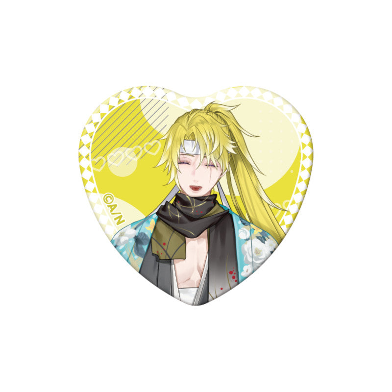 (Goods - Badge) NIJSANJI EN Heart-Shaped Can Badge (28 Types)