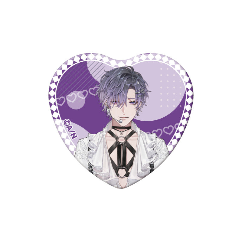 (Goods - Badge) NIJSANJI EN Heart-Shaped Can Badge (28 Types)