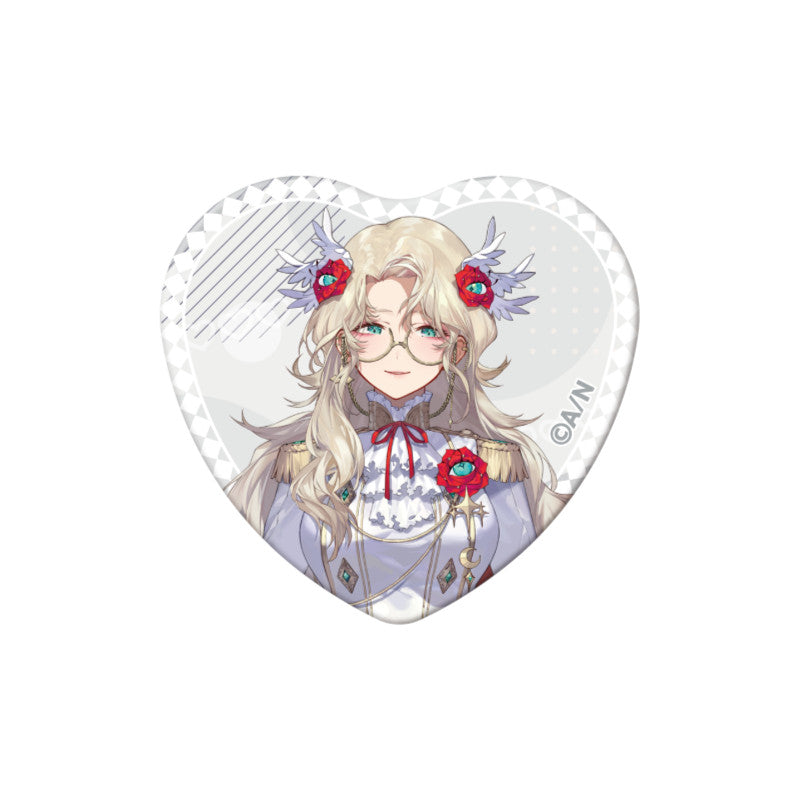 (Goods - Badge) NIJSANJI EN Heart-Shaped Can Badge (28 Types)