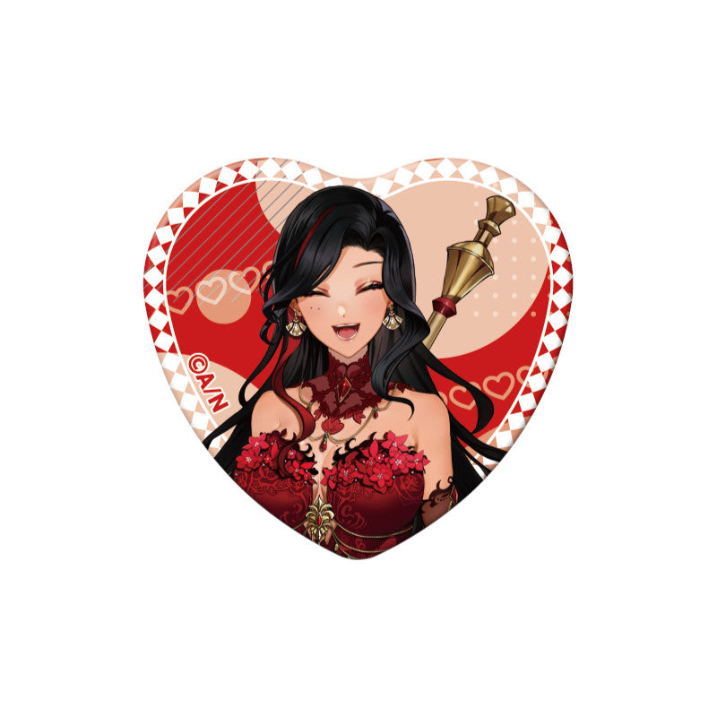 (Goods - Badge) NIJSANJI EN Heart-Shaped Can Badge (28 Types)