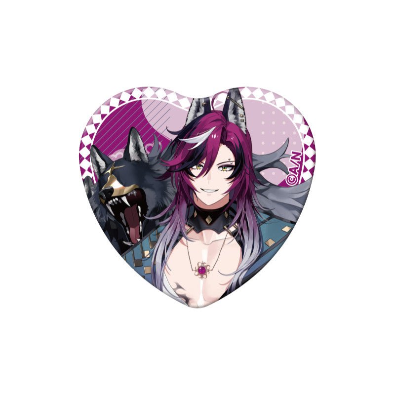 (Goods - Badge) NIJSANJI EN Heart-Shaped Can Badge (28 Types)