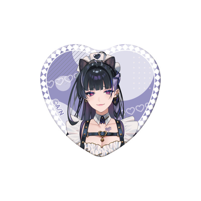 (Goods - Badge) NIJSANJI EN Heart-Shaped Can Badge (28 Types)
