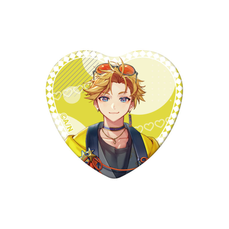 (Goods - Badge) NIJSANJI EN Heart-Shaped Can Badge (28 Types)