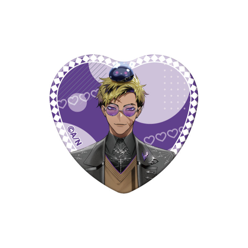 (Goods - Badge) NIJSANJI EN Heart-Shaped Can Badge (28 Types)