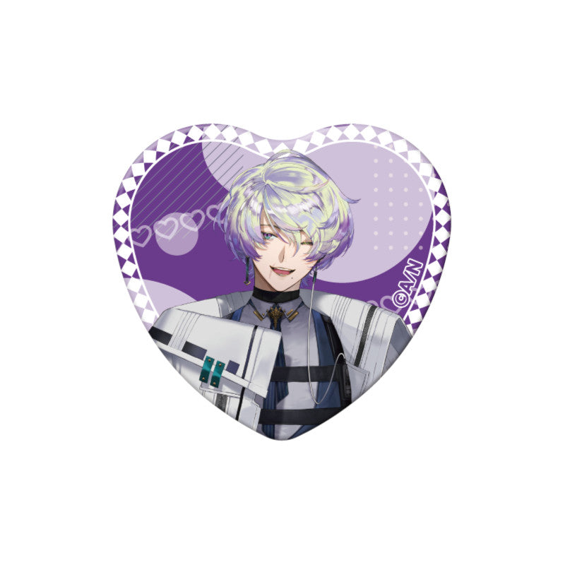 (Goods - Badge) NIJSANJI EN Heart-Shaped Can Badge (28 Types)
