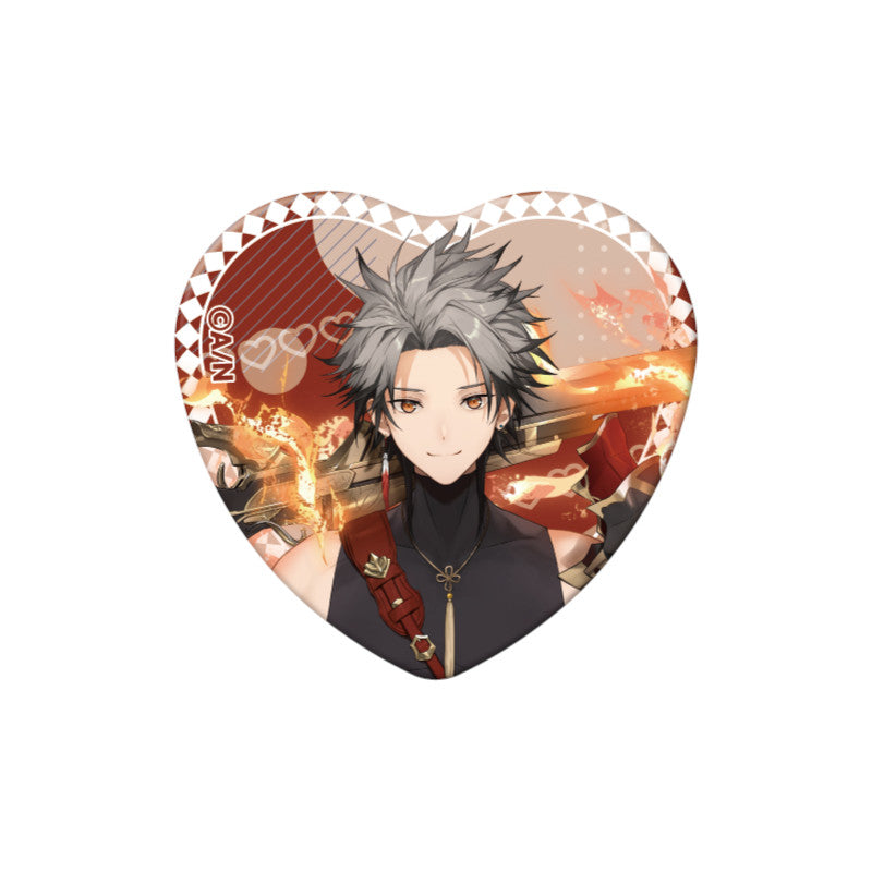 (Goods - Badge) NIJSANJI EN Heart-Shaped Can Badge (28 Types)