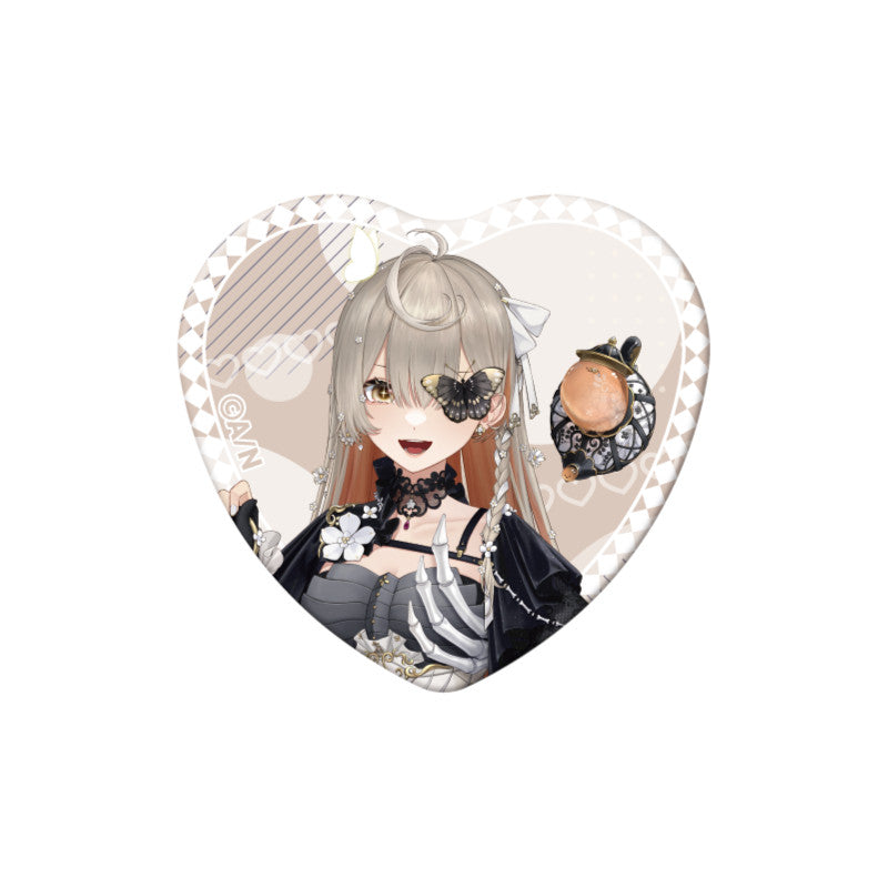 (Goods - Badge) NIJSANJI EN Heart-Shaped Can Badge (28 Types)
