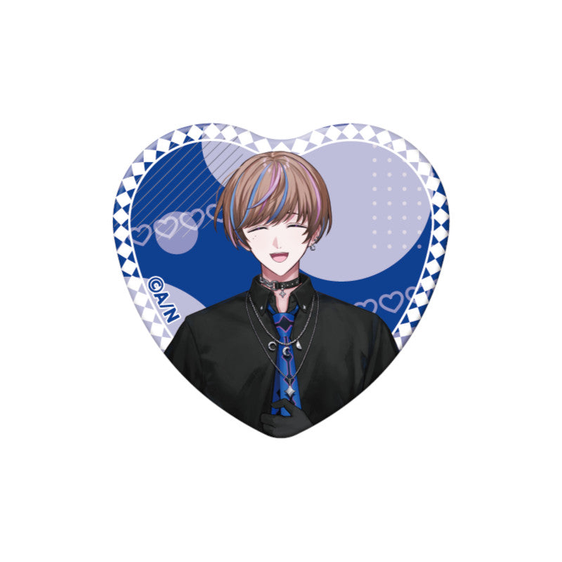 (Goods - Badge) NIJSANJI EN Heart-Shaped Can Badge (28 Types)