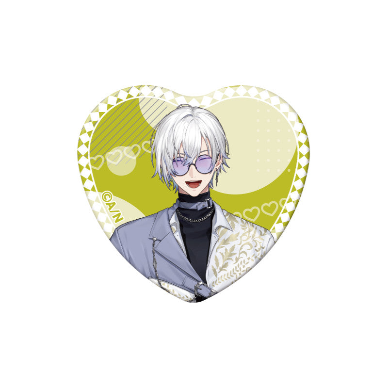 (Goods - Badge) NIJSANJI EN Heart-Shaped Can Badge (28 Types)