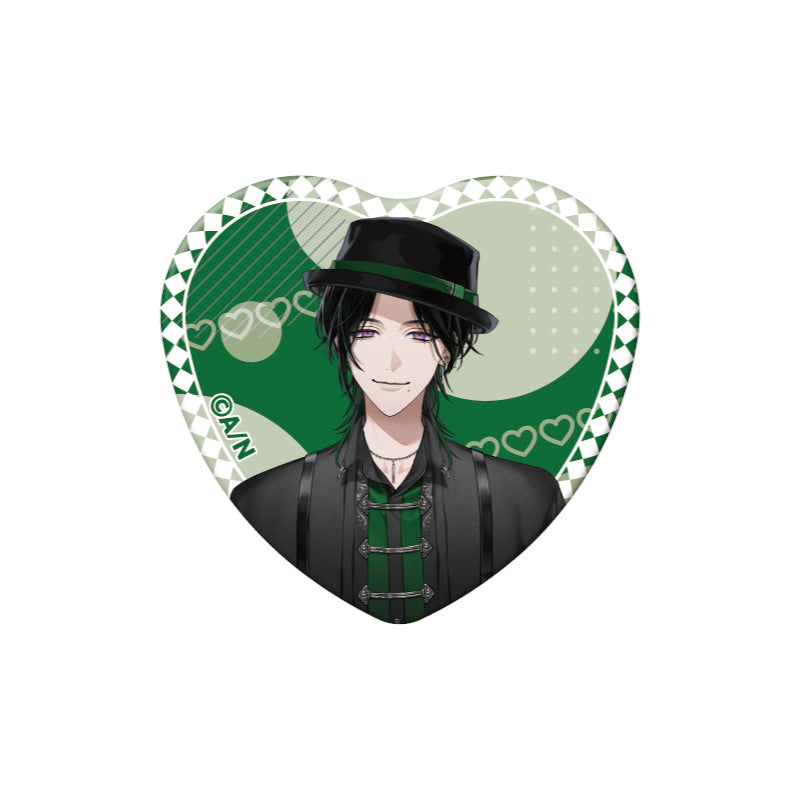 (Goods - Badge) NIJSANJI EN Heart-Shaped Can Badge (28 Types)