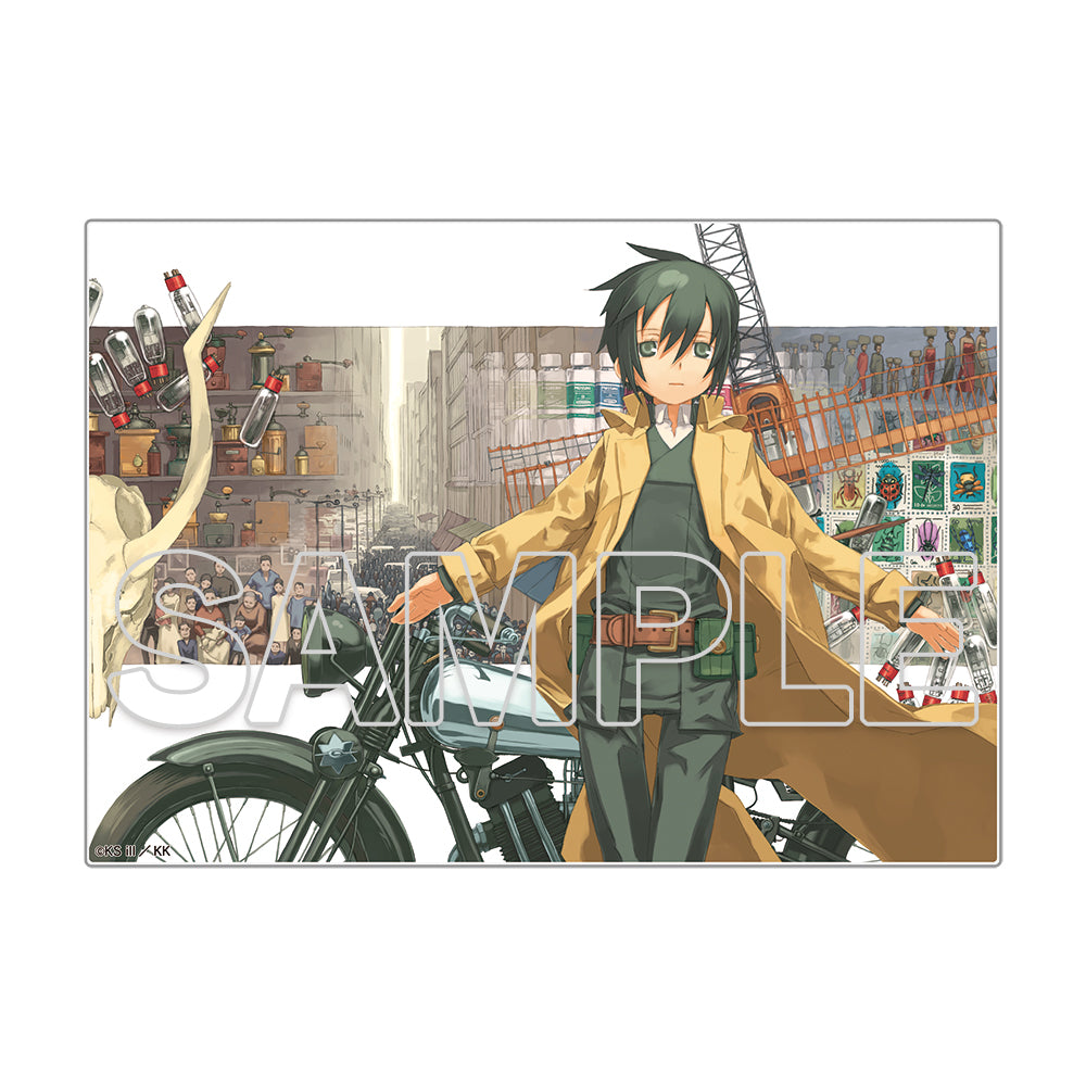 (Goods - Acrylic Stand) Kino's Journey -the Beautiful World- 25th Anniversary Acrylic Illustration Plate - F - 2004 Poster